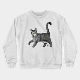 Cat - Cyprus Cat - Gray Tabby Crewneck Sweatshirt